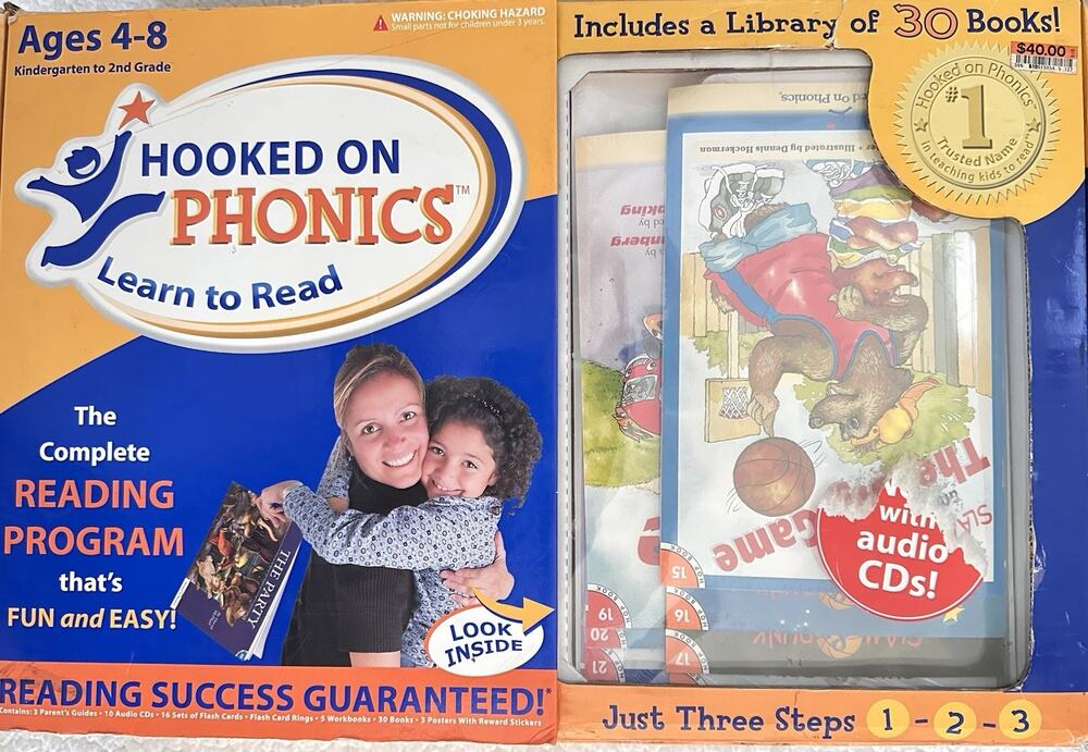 Hooked On Phonics Learn To Read Complete Box Set Ages 4-8 K-2nd Grade New